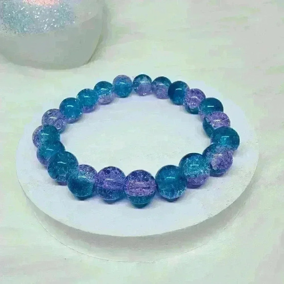 Gradient Blueberry Beaded Bracelet - Picture 1 of 4